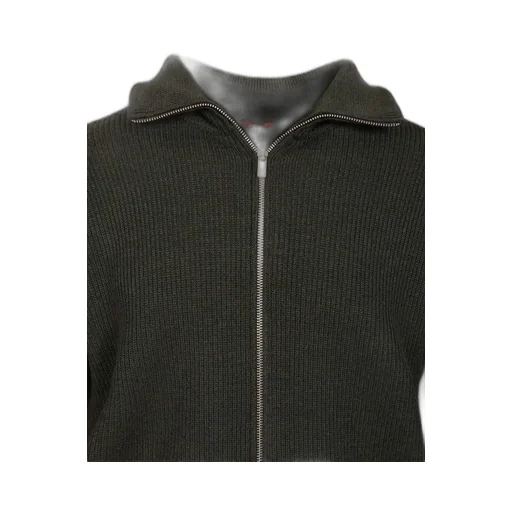 Ribbed Zip-Up Cardigan