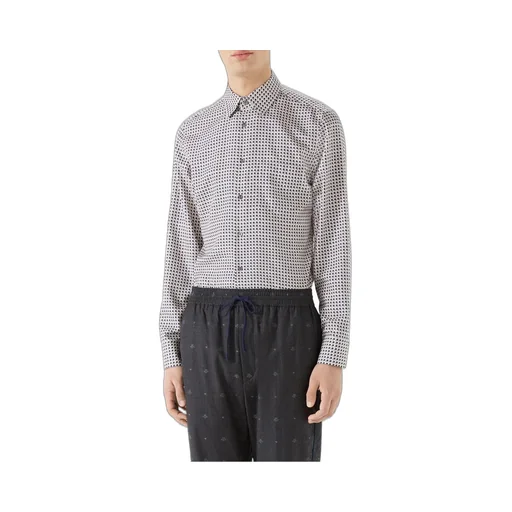 Pattern Printed Lapel Shirt