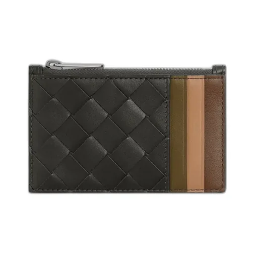 Intrecciato Zipped Card Case