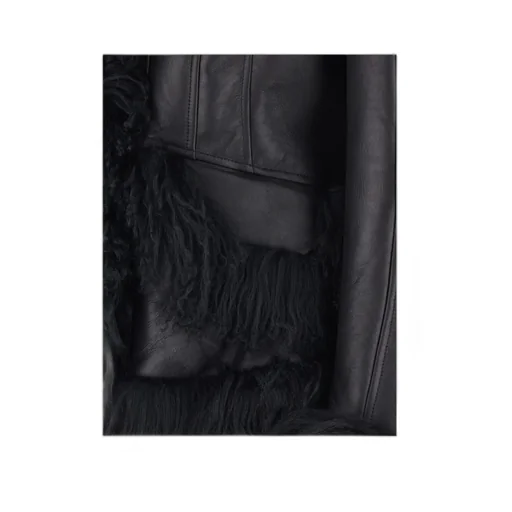 Lapels Shearling Coat
