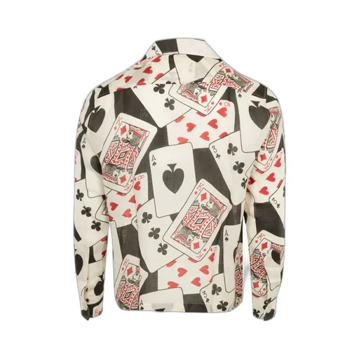 Ace Of Spades-Print Long-Sleeve Shirt