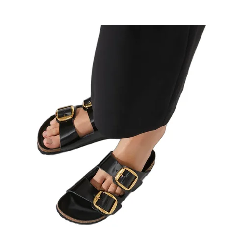 Arizona Double-Buckle Slip-On Sandals