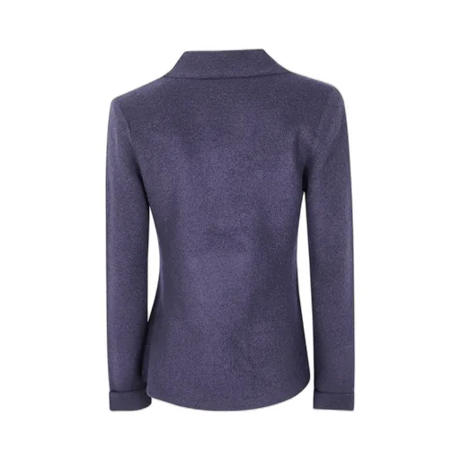 Rose-Embellished Double-Breasted Blazer
