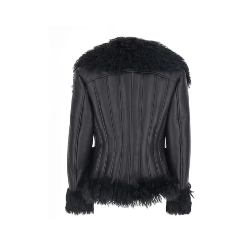 Lapels Shearling Coat