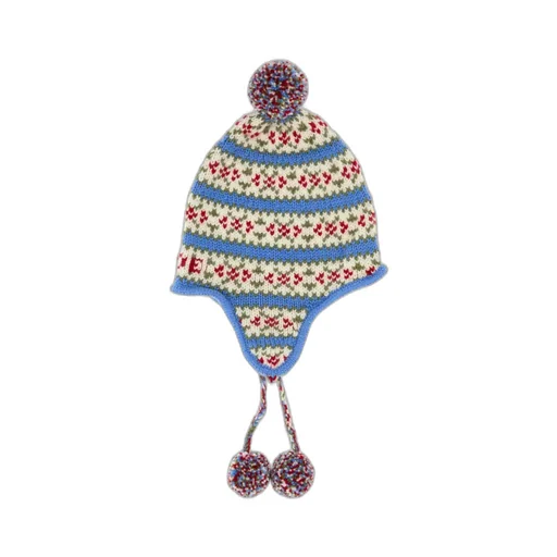 Floral-Pattern Beanie Hat