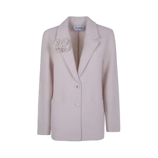 Rose-Embellished Wool Jacket