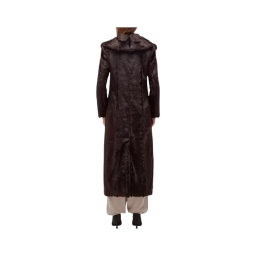 Double-Breasted Long-Sleeve Coat