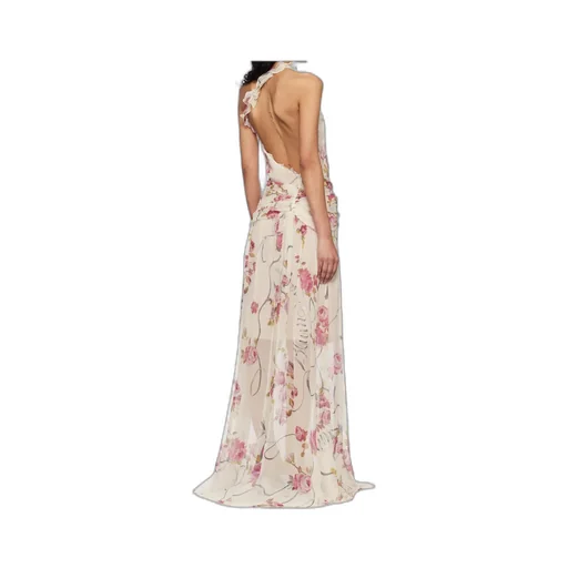 One-Shoulder Creponne Maxi Dress