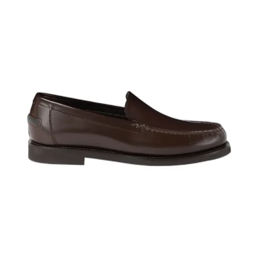 Shiny Detailed Penny Loafers