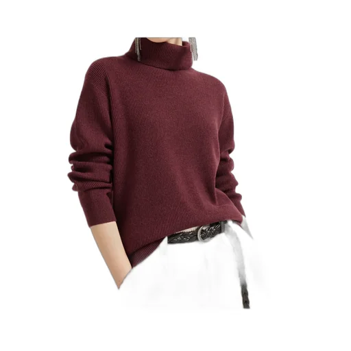 Turtleneck Ribbed-Knit Jumper