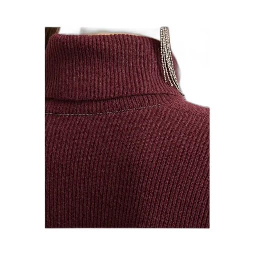 Turtleneck Ribbed-Knit Jumper
