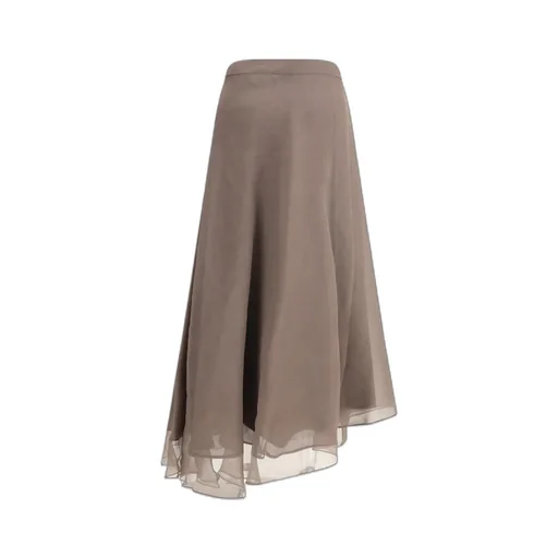 Pleat Detailed Maxi Skirt