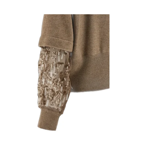 Sequin Embellished Knitted Cardigan