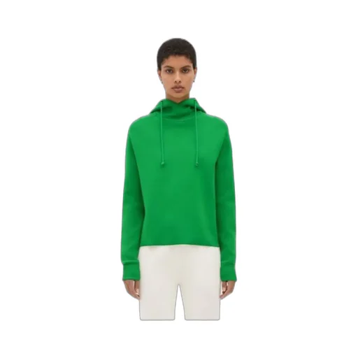 Wool-Blend Hooded Pullover