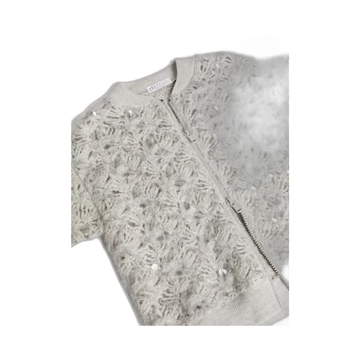 Dazzling Sequin-Embellished Cardigan