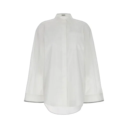 Spread-Collared Buttoned Shirt