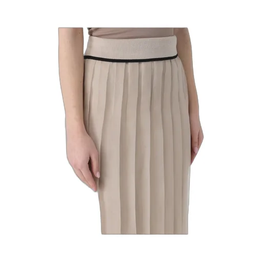 High-Waisted Silk Skirt