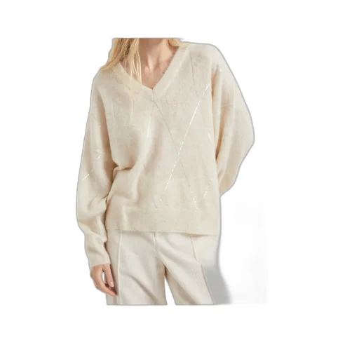 V-Neck Knitted Jumper