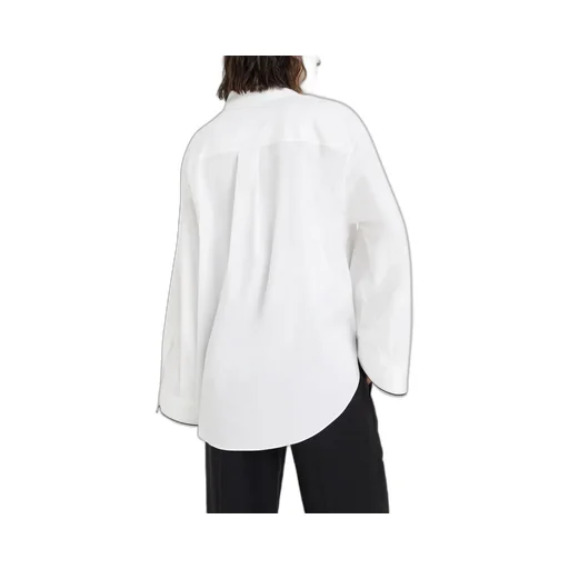 Spread-Collared Buttoned Shirt