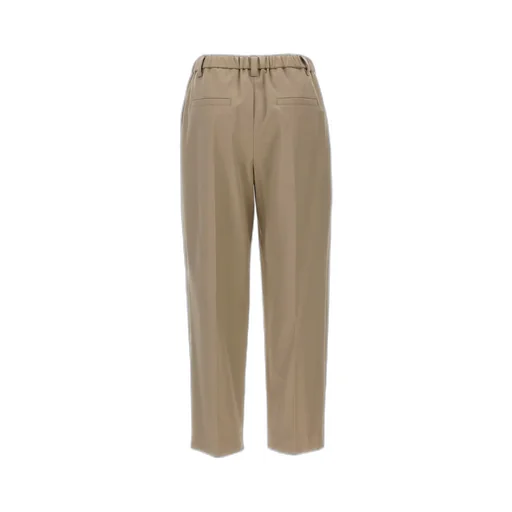 Pleat Straight-Leg Trousers