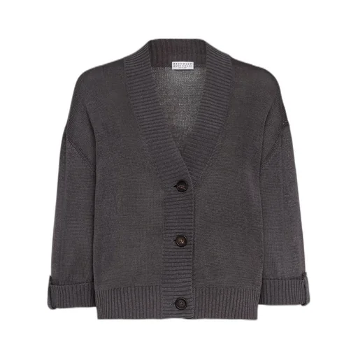 V-Neck Cotton Cardigan