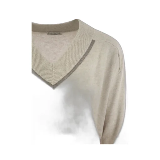 V-Neck Knitted Jumper