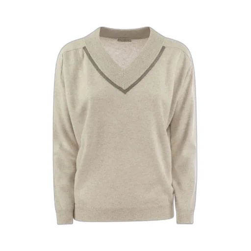 V-Neck Knitted Jumper
