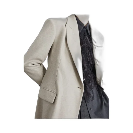 Single Breasted Long Coat