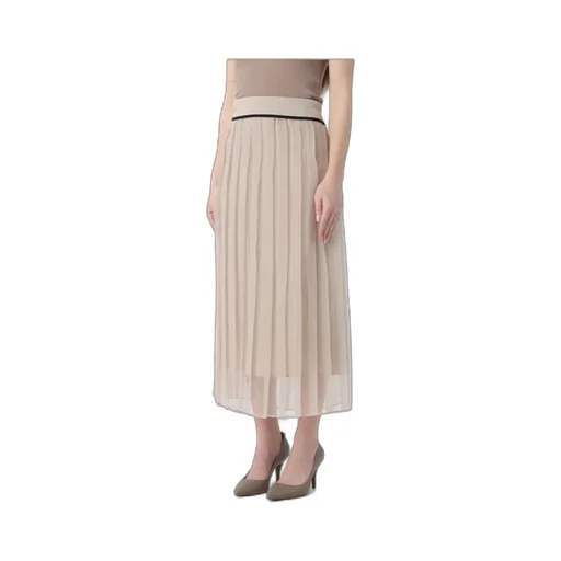 High-Waisted Silk Skirt