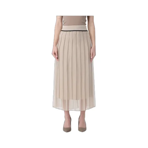 High-Waisted Silk Skirt