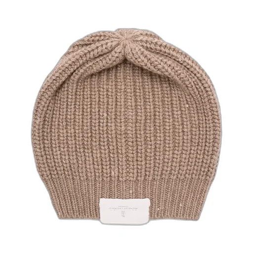 Knitted Turn-Up Brim Beanie