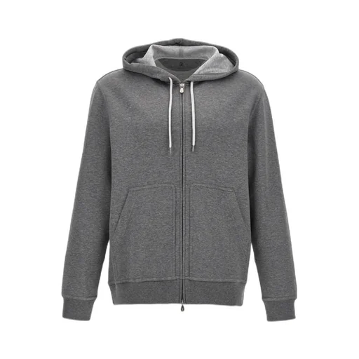 Zip-Up Drawstring Hoodie