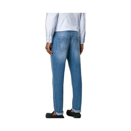 Logo-Patch Straight-Leg Jeans