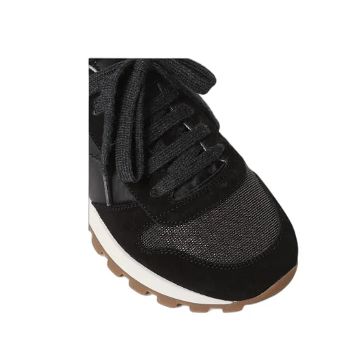 Panelled Lace-Up Sneakers