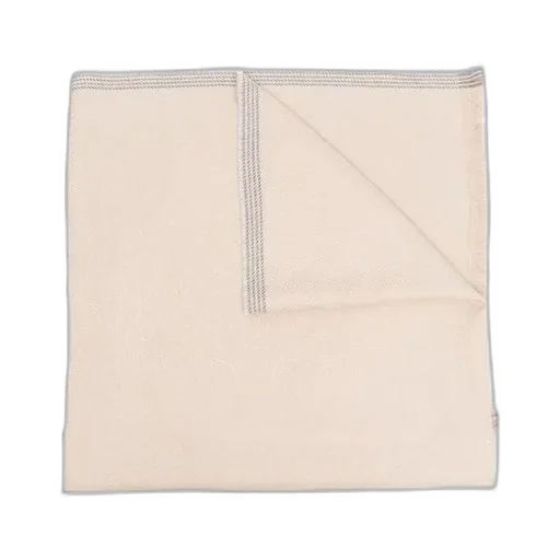 Contrast-Trim Frayed Scarf
