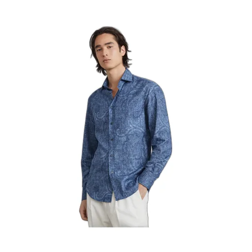 Patterned Jacquard Buttoned Shirt