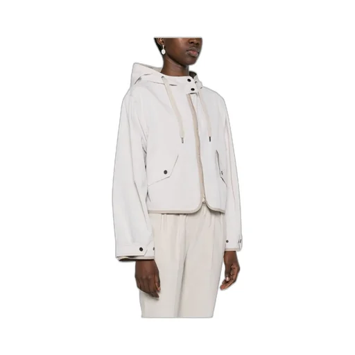 Zip-Up Hooded Drawstring Jacket
