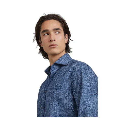 Patterned Jacquard Buttoned Shirt