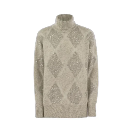 Sequined Roll-Neck Jumper