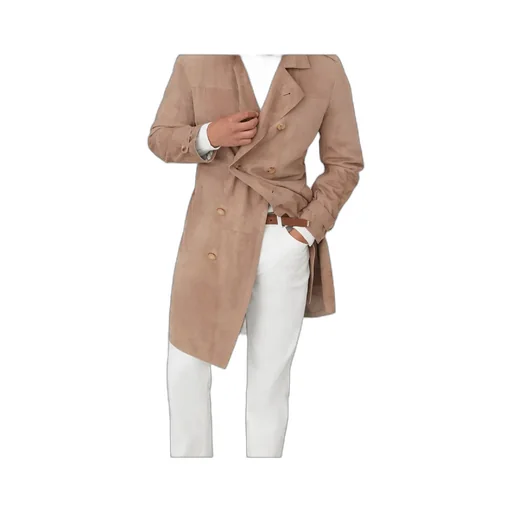 Double-Breasted Belted Coat