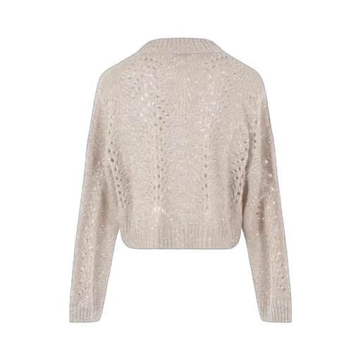 Sequin-Detailed Crewneck Jumper