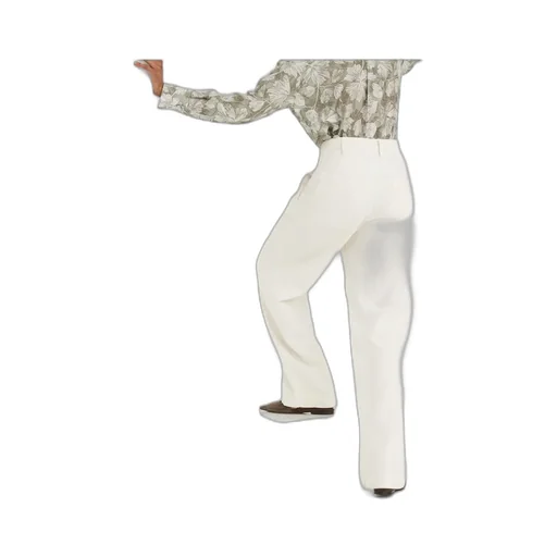 High-Waist Straight-Leg Pants