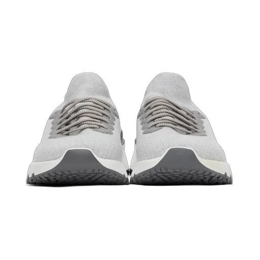 Knitted Lace-Up Sneakers