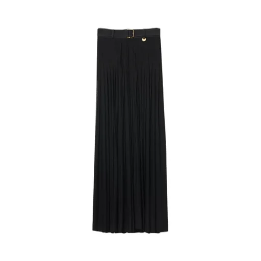 Pleated Maxi Skirt