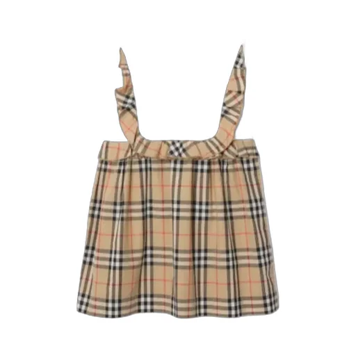 Check Trim Dress