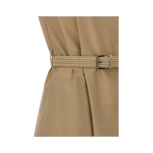 Beaded-Trim V-Neck Tunic Dress