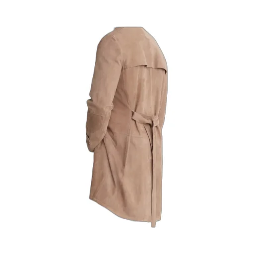 Double-Breasted Belted Coat