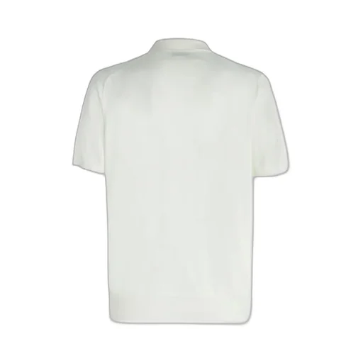 Short-Sleeved Fine-Knitted Polo Shirt