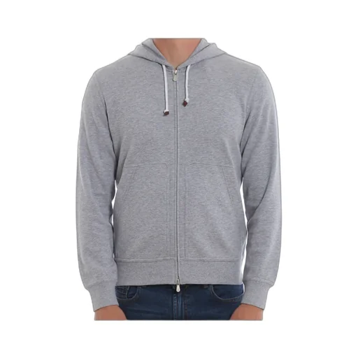 Zipped Drawstring Hoodie