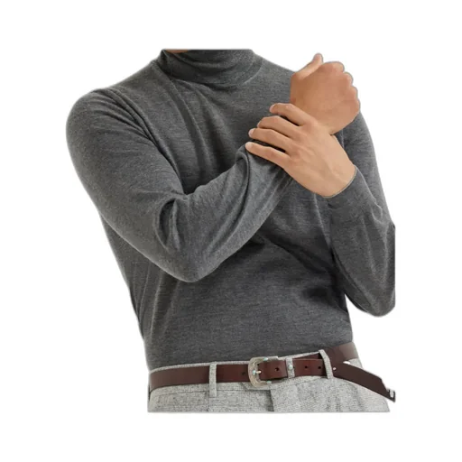 Roll-Neck Long Sleeved Top